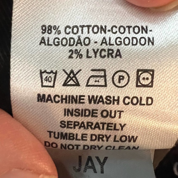 DL1961 Jay Track Chino Pants Men's Size 38x29 Black Drawstring Waist Tapered Leg - Picture 11 of 12